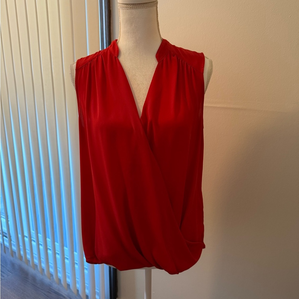 INC International Concepts Vibrant Red Blouse